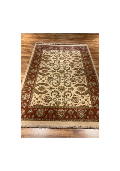 Gümüşsuyu 1050 Bordo-krem Halı Çok Renkli