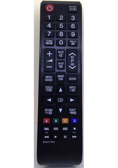 Samsung Bn5900863a Uyumlu Kısa Model Smart Hub Tuşlu Lcd Led Tv Televizyon Akıllı Kumanda