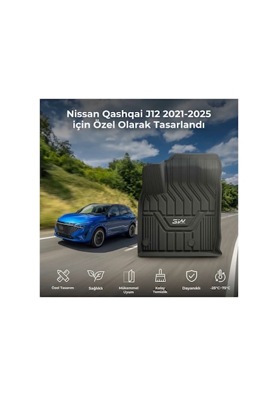 Nissan Qashqai J12 2021-2026 Tpe Paspas Ve Bagaj Paspası Seti