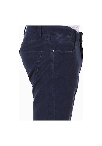 Kip Erkek Slim Fit Korduroy Pantolon - Minimalist Günlük Stil Lacivert