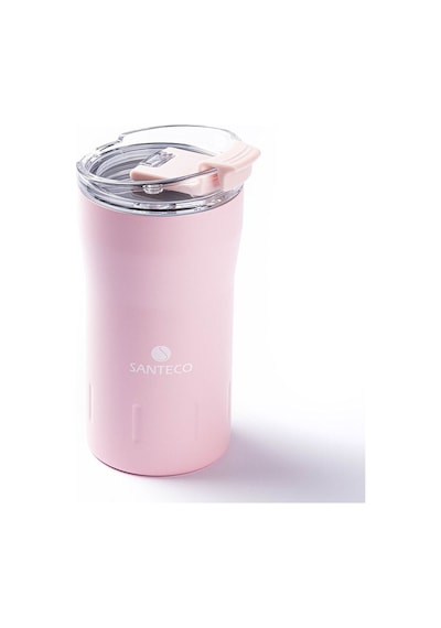 Tantitoni Pembe Çift Katmanlı Paslanmaz Çelik Termos 350 ML Pembe