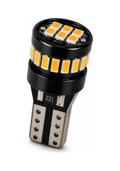 T10 Wy5w Amber Turuncu Led Ampul 360 Aydınlatma Canbus Hatasız Sinyal Park 1 Adet