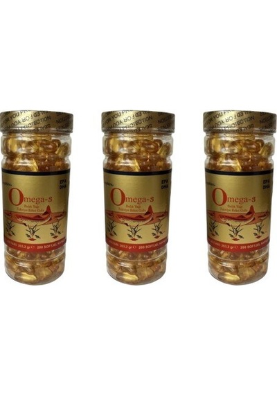 Sapphire Omega-3 1000 Mg Softgel 200 Yumuşak Kapsül 3 Kutu