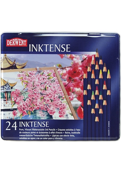 Derwent Inktense 24Lü Sulu Boya Kalem Seti 0700929