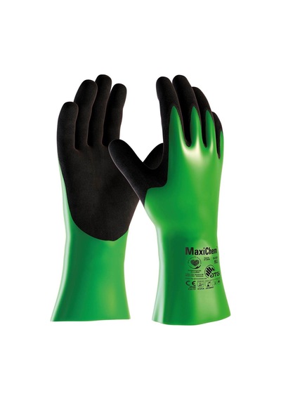 Atg Maxichem 56-635 Yüksek Kimyasal Korumalı İş Eldiveni 35 Cm Yeşil