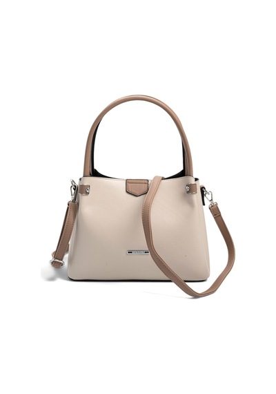 Silver Polo Sp1254 Kadın El Çantası Düz Bej-latte