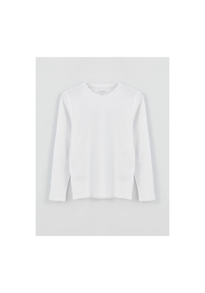 LC Waikiki Bisiklet Yaka Uzun Kollu Erkek Sweatshirt - W31628z8 Beyaz