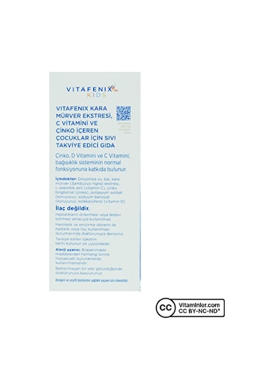 Vitafenix Kids Kara Mürver Ekstresi 150 Ml
