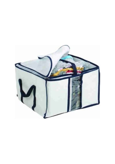 Küpbag Çeyiz Sandıklı ,vakumlu Poşet,vakumlu Çantalı Hurç Krem-beyaz Kareli Şeffaf