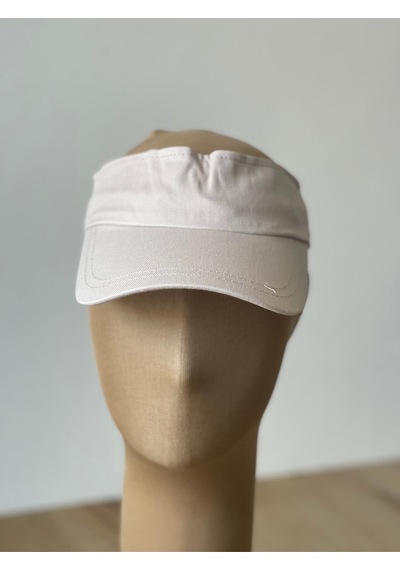 Aida Jewelss Pamuk Sporcu Koşu Tenis Vizör Şapka Arka Kısmı Ayarlanabilir Unisex Vizör Şapka Bej.