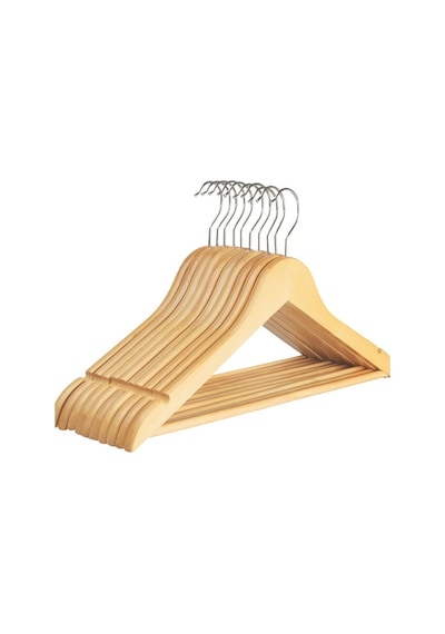 Ahşap Askı. Elbise Askısı. 10'Lu Paket