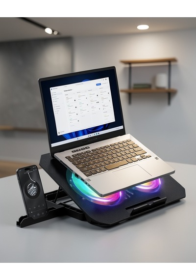 Rgb Fanlı Laptop Soğutma Standı Uczzzn33bilgisayarfanı-4