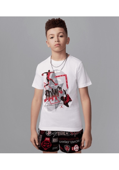 Nike Nıke Jordan Jdb Jordan 3peat Ss Tee Erkek Çocuk Tişört 95d735 001 001 Çok Renkli