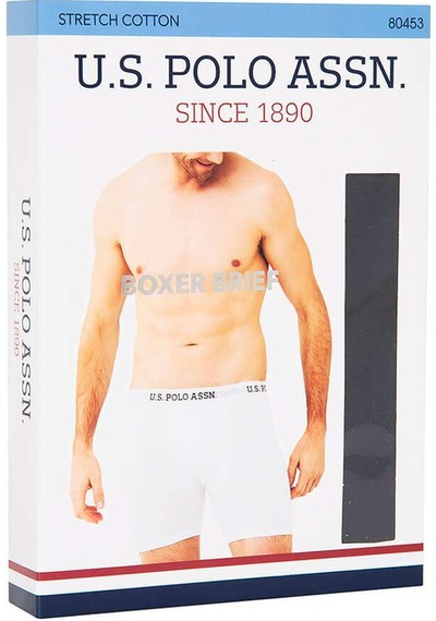 U.S. Polo Assn. Erkek Siyah Tekli Uzun Paçalı Boxer 80453Y