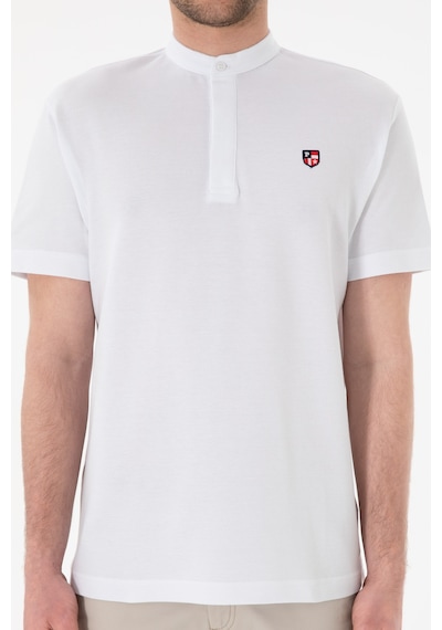 U.S. Polo Assn. Erkek Regular Fit Hakim Yaka Beyaz Basic Tişört 50305914-VR013 U.S. Polo Assn. Erkek Regular Fit Hakim Yaka Beyaz Basic Tişört 50305914-VR013