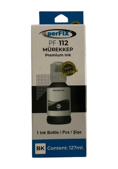 Perfıx Pf T112bk Siyah Şişeli Mürekkep 140 Ml
