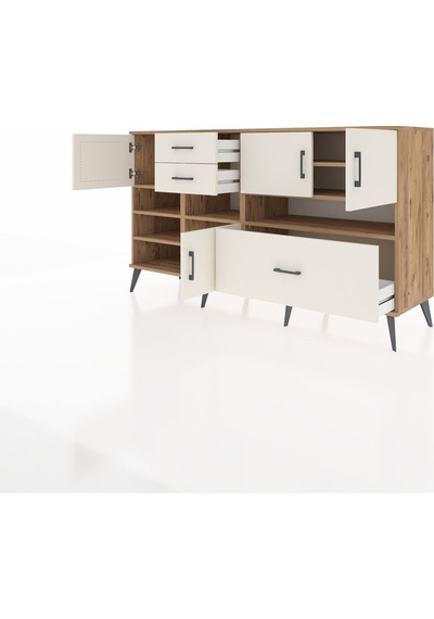 Hyperion Konsol 7 Raflı 3 Çekmeceli 4 Kapaklı 176x44x99 Çam-aytaş Çam-aytaşı Hyperion Konsol 7 Raflı 3 Çekmeceli 4 Kapaklı 176x44x99 Çam-aytaş Çam-aytaşı