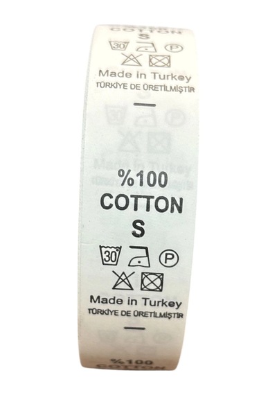 S Yıkama Talimatlı Beden Etiketi 1