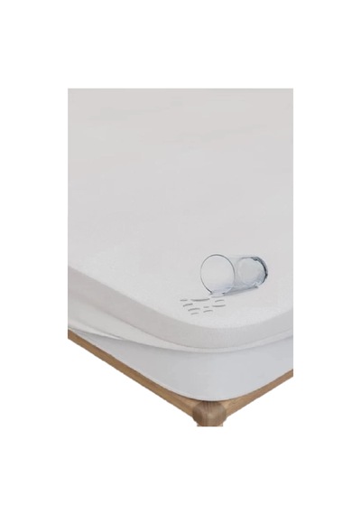 Mycey 90x190 Cm Hem Çarşaf Hem Alez Tek Kişilik Fitted Alez Sıvı Geçirmez Micro Kumaş Beyaz