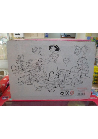 42 Parça Karton Puzzle Arkası Boyamalı 2 Adet