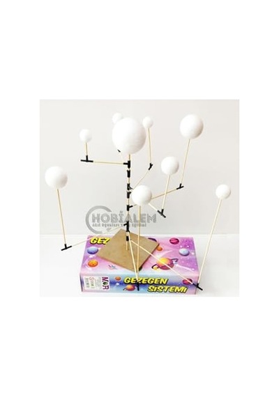 Gezegen Sistemi Maketi, 9 Parça, Güneş Sistemi, Eğitici Maket, Model Gezegenler