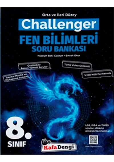 Kafa Dengi 8. Sınıf Lgs Fen Bilimleri Challenger Soru Bankası