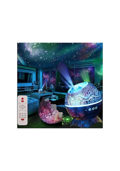 Buğz Plastik Pembe Elektrikli Masa Ve Gece Lambası Bluetooth Hoparlörlü Gökyüzü Projektörlü .