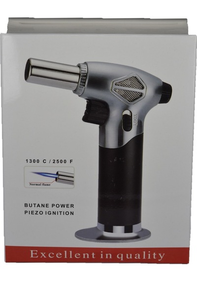 Butane Power Ayarlanabilir Torch Pürmüz Çakmak 2500 F Gümüş