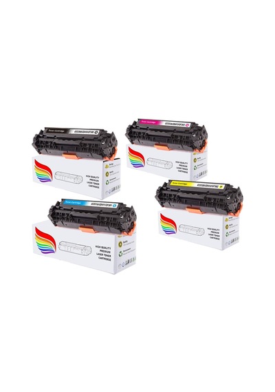 Inkwell Hp Laserjet Pro 300 Color Mfp M375Nw 4 Renk Uyumlu Toner