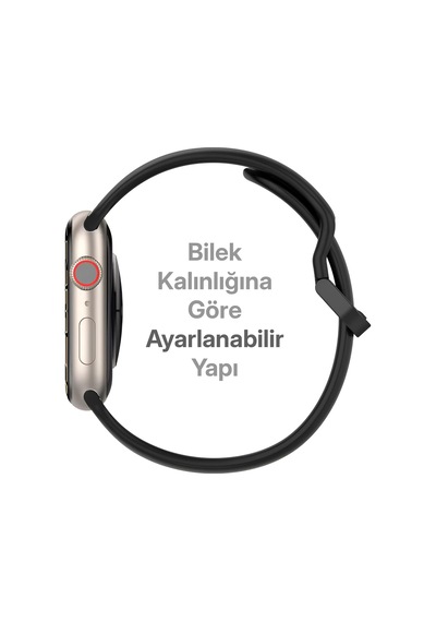 Apple Watch İle Uyumlu 42/44/45/49 Mm İçin Metal Tokalı Spor Silikon Kordon Çift Renkli Hava Alabilen Delikli Kayış Çok Renkli