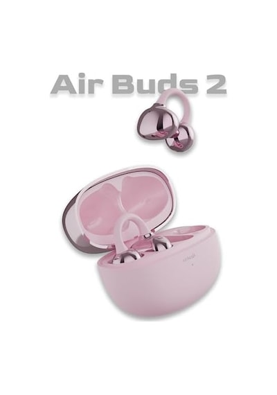 Mioji Air Buds 2 Kablosuz 5.4 Ios Android Windows Pc Ve Tüm Telefonlar İle Uyumlu Bluetooth Kulaklık - Pembe