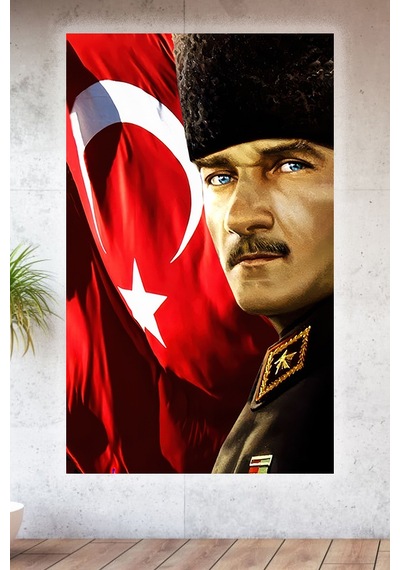 Lucena Metal Baskılı Atatürk Koleksiyonu Tablo No 34 - 30 Cm X 40 Cm