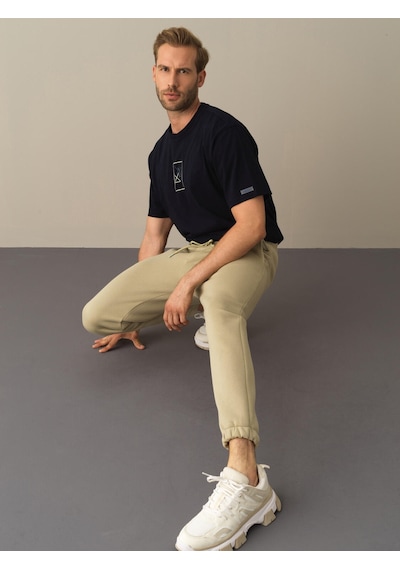 Xint Yeşil Regular Fit Pamuklu Sweat Pantolon 380135