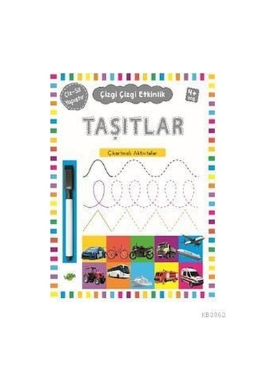 Taşıtlar Çıkartmalı Aktiviteler 4 Yaş Çizgi Çizgi Etkinlik- Kukla