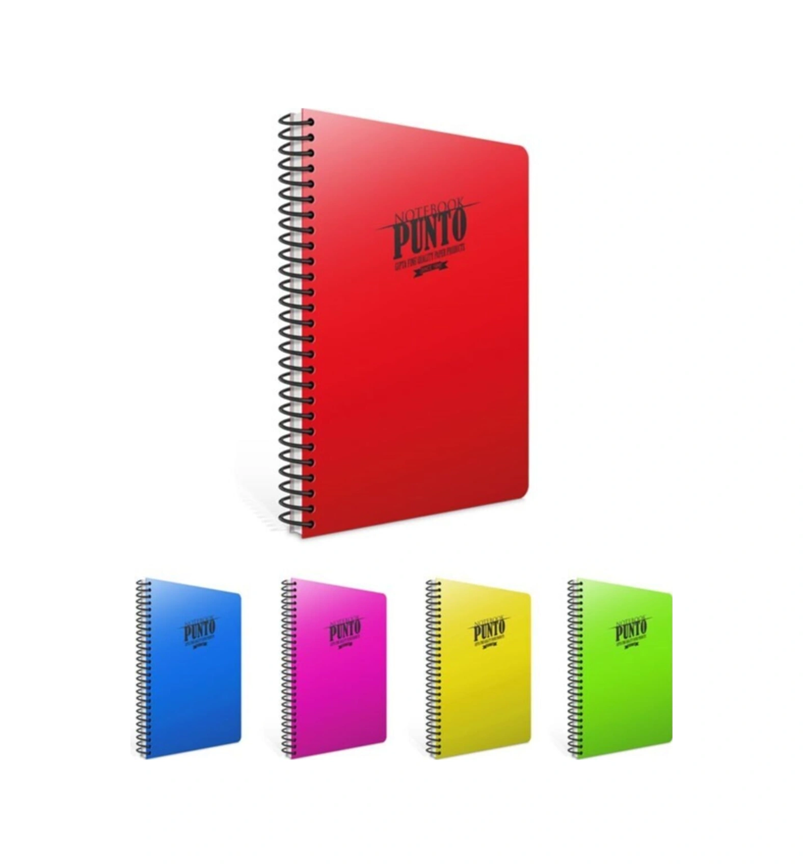Punto A4 100 Yaprak Pp Kapak Spiralli Defter 3385 Çizgisiz
