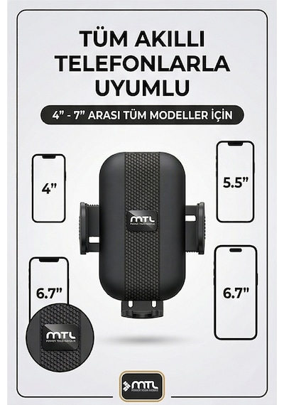 Extra Uzun Güçlü Esnek Kollu Dayanıklı Araç İçi Telefon Tutucu Otomatik Kilitli Güçlü Vantuz
