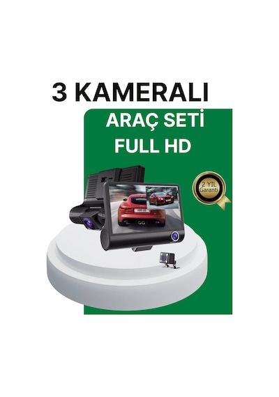 Gece Görüşü Destekli, 1080p Full Hd Çözünürlüklü Araç İçi Kamera 95663061