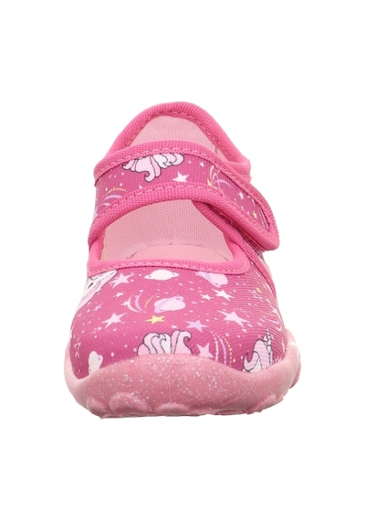 Superfit Bonny Kız Çocuk Ev Kreş Ayakkabısı Unicorn Desenli - Pembe 800283-5550