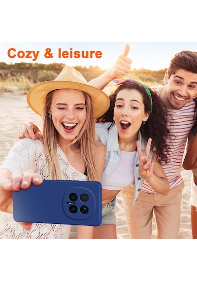 Caseonn Honor Magic 8 Pro Kılıf Kamera Korumalı Mikrofiber Astarlı Lansman Lacivert