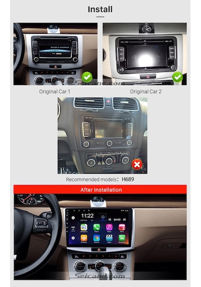 Vw Passat B7/cc 2012+ Multimedya Navigasyon Usb Kamera Carplayer 4 Ram