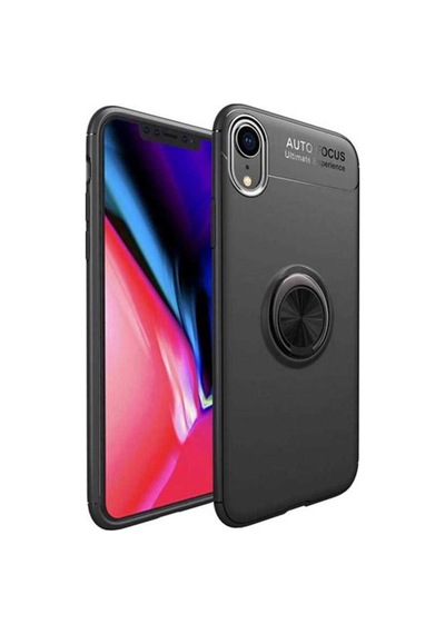 Apple Uyumlu iPhone Xr 6.1 Kılıf Zore Ravel Silikon Kapak Siyah