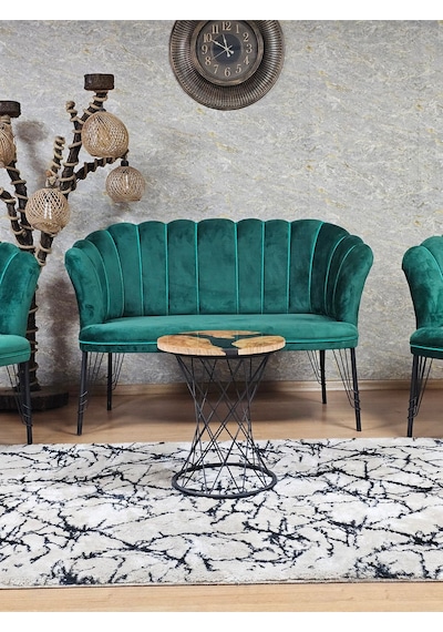 Zafir Siyah Boyalı Tel Ayak Papatya Çay Seti Koltuk Takımı , Balkon, Salon, Ofis, Cafe Koltuk Takımı Yeşil Zafir Siyah Boyalı Tel Ayak Papatya Çay Seti Koltuk Takımı , Balkon, Salon, Ofis, Cafe Koltuk Takımı Yeşil