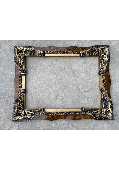 Dekoratif İşlemeli Ahşap Çerçeve 86x66cm 007