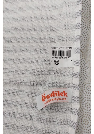 Özdilek-summer Leaf & Stripe Tarçın-2li Set Peştemal Plaj Havlusu