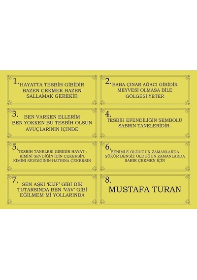 Özel Yazılı, Özel Kutulu Altın Parçacıklı Tesbih Erkek Hediye Sertifikalı Kişiye Özel İsimli Ks2011
