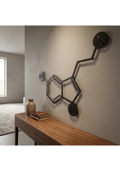 Serotonin Metal Tablo Siyah