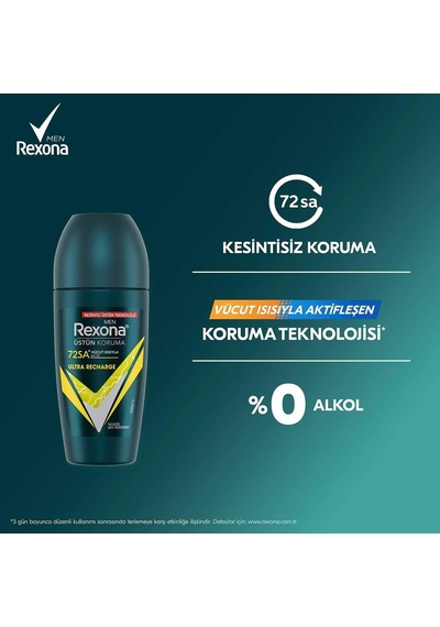 Lexroo Men Ultra Recharge Roll On Deodorant, 50 Mililitre