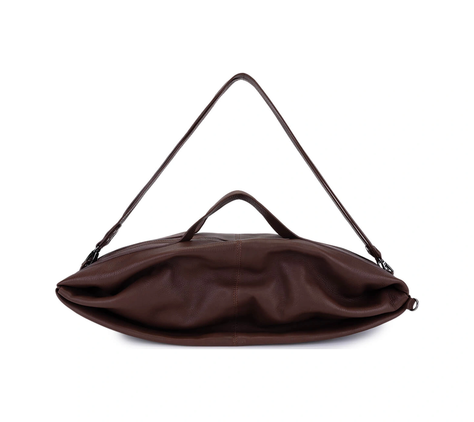 Bruno Shoes Bruno Rossi Bag Unisex Hakiki Deri Kahverengi Sırt & El Çantası 1048 R88 Cnt Sk25-26 Caffe Kahverengi