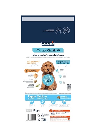 Tr Puppy Protect Tavuklu Orta Irk Yavru Köpek Maması, 12 Kg
