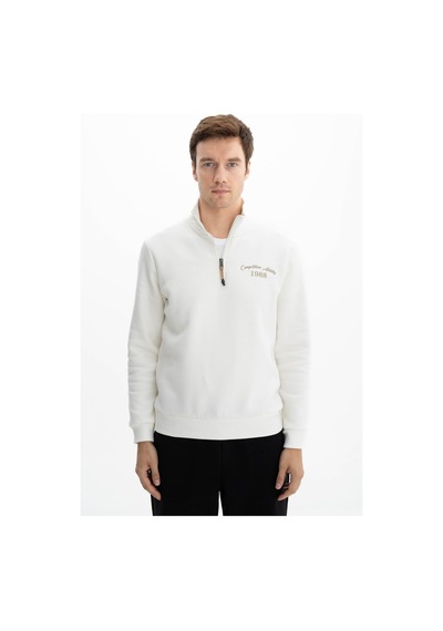 AR-MA Arma Erkek Büyük Beden Yarım Fermuar Dik Yaka Sweatshirt 001